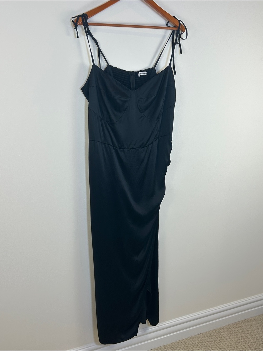 Reformation Marguerite 100% Silk Ruched Maxi Dress Size 16